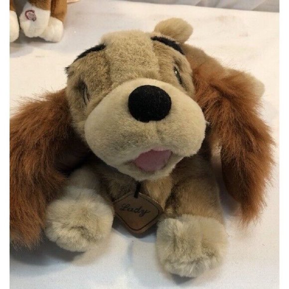 Disney Store Lady and the Tramp Plush Dog Lady Stuffed Toy Puppy Cocker Spaniel - Picture 3 of 5